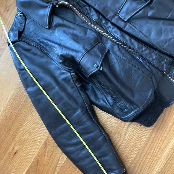 Schott Leather Flight Jacket (size 42) - Picture 5 of 5